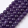 Natural Amethyst Bead Strands G-J376-20-10mm-1