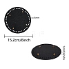 2Pcs 2 Colors PU Leather Knitting Crochet Bags Nail Bottom Shaper Pad DIY-SZ0001-83A-2