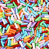 Baking Paint Glass Twist Bugle Beads SEED-N007-24A-3