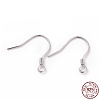 Anti-Tarnish Rhodium Plated 925 Sterling Silver Earring Hooks STER-D035-22P-3