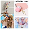 100Pcs Opaque Acrylic Pendants MACR-YW0004-08A-6