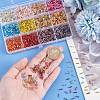 12 Colors Glass Twist Bugle Beads SEED-PH0002-17B-3