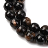 Natural Black Tourmaline Beads Strands X-G-F666-05A-8mm-6