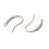 Anti-Tarnish Rhomdium Plated Sterling Silver Earring Hooks STER-NH0011-01P-2