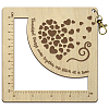 Wooden Square Frame Crochet Ruler DIY-WH0537-001-1