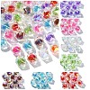 10Pcs Two Tone UV Plating Rainbow Iridescent Acrylic Beads TACR-YW0002-33A-2