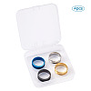 316L Stainless Steel Grooved Finger Ring Settings FIND-TA0001-13-3