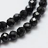 Natural Black Spinel Beads Strands X-G-E366-07-5mm-1