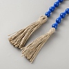 Round Natural Wood Beads Wall Hanging Decorations HJEW-WH20011-05A-2