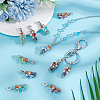 20Pcs Mixed Gemstone European Dangle Charms FIND-PH0020-43-5