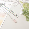 Bullet and Butterfly Pendant Necklaces Set for Women Gift NJEW-JN03652-4