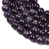 Natural Amethyst Round Bead Strands G-L170-12mm-02-6