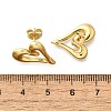 304 Stainless Steel Stud Earrings for Women EJEW-L296-077G-5