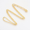 Brass Cable Chains Necklaces X-MAK-R019-G-1