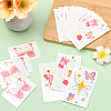 80 Sheets 4 Styles Butterfly Pattern Body Art Tattoos AJEW-SP0002-79-5