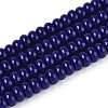 Opaque Spray Painted Glass Beads GLAA-ZX008-4mm-18P-1