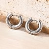 201 Stainless Steel Hoop Earrings EJEW-P304-13B-P-1