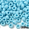 200Pcs Opaque Plastic Beads KY-YW0001-79E-1
