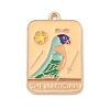 Tarot Alloy Enamel Pendants ENAM-A008-47KCG-03-1