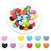 CHGCRAFT 48Pcs 12 Colors Food Grade Eco-Friendly Silicone Beads SIL-CA0001-43-1