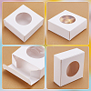 Blank Cardboard Paper Handmade Soap Packaging Boxes with Round Visible Window CON-WH0086-178B-3