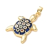 Brass Micro Pave Colorful Cubic Zirconia Pendants KK-C264-11A-G-2