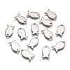 Tarnish Resistant 304 Stainless Steel Fish Charms LS-STAS-M037-08-1