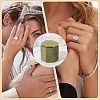 Velvet Cover Plastic Couple Ring Box VBOX-WH20003-001B-6