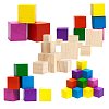 BENECREAT Solid Cube Wooden Block DIY-BC0010-04-7