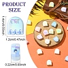 20Pcs UV Plating Acrylic Beads OACR-YW0005-01-3