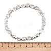Platinum Tone Brass Micro Pave Cubic Zirconia Tennis Bracelets BJEW-B160-04P-05-6