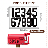 Number 0~9 PET Self-Adhesive Reflective Mailbox Stickers DIY-WH20010-26B-02-2