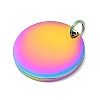 Ion Plating(IP) 304 Stainless Steel Pendants STAS-I311-32F-RC-2