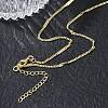 Brass Twisted Chain Necklaces for Women KK-CBA2293-06G-3