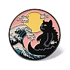 Sea Wave Scenery Theme Enamel Pins JEWB-F033-02B-1