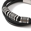 Braided Microfiber Leather Multi-strand Bracelets BJEW-B096-01A-2