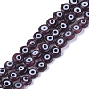 Handmade Evil Eye Lampwork Beads Strands LAMP-S191-02A-04-2