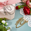 2Pcs 2 Styles Moon & Star Pendants Alloy Rhinestone Brooches JEWB-FH00035-4