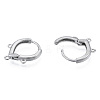 Tarnish Resistant 304 Stainless Steel Hoop Earrings Findings STAS-N092-193-3