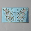 Acrylic Mirror Butterfly Cupcake Toppers FIND-WH0152-208C-2