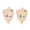 Alloy Enamel Pendants ENAM-T022-62C-1
