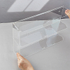 2-Tier Transparent Acrylic Minifigures Display Case ODIS-WH0061-50B-4