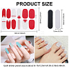 Globleland 24 Styles Full-Cover Wraps Nail Polish Stickers MRMJ-GL0001-10-2