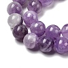Natural Lavender Amethyst Round Bead Strands G-O134-08-6mm-01-5