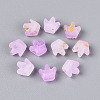 Frosted Transparent Acrylic Beads FACR-T009-01G-2