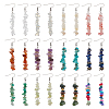 316 Surgical Stainless Steel Chip Dangle Earrings EJEW-WR00002-1