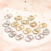 Rack Plating Brass Micro Pave Cubic Zirconia Hoop Earrings EJEW-H143-15G-1