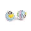 Brass Enamel European Beads KK-CBA6818-11P-2