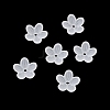 Acrylic Frosted Bead Caps AC-CBA81FF-02A-1