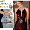 2Pcs Alloy Glass Rhinestone Cabochons FIND-FG0004-83S-5